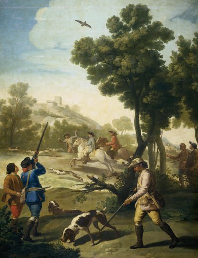 Die Wachteljagd von Francisco de Goya